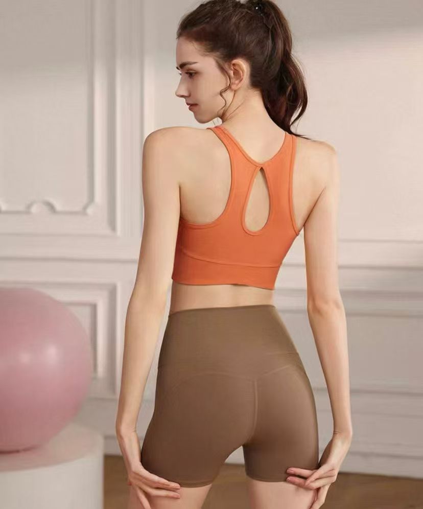 Orange seamless set back view