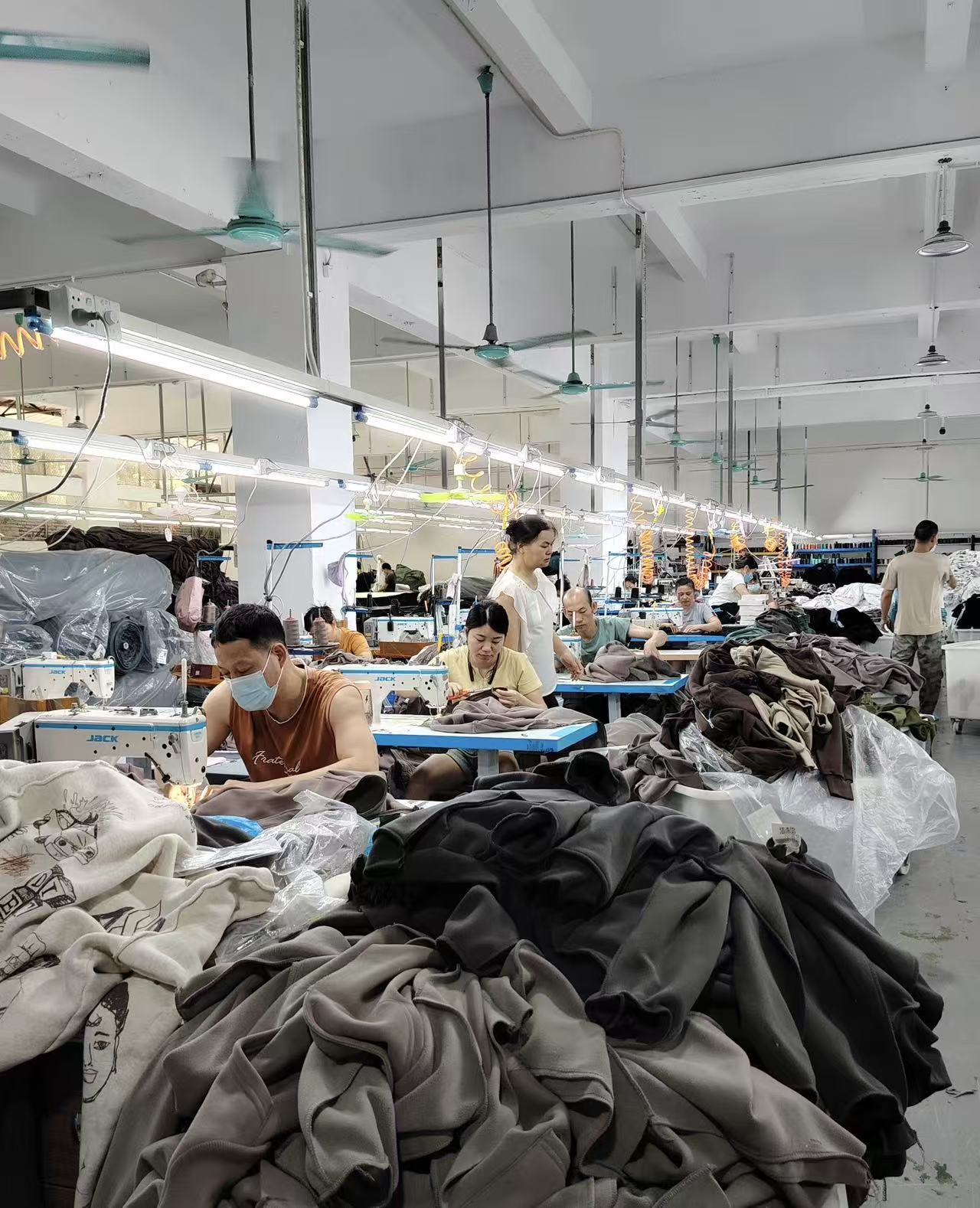Production line overview - Youyi Knitwear factory